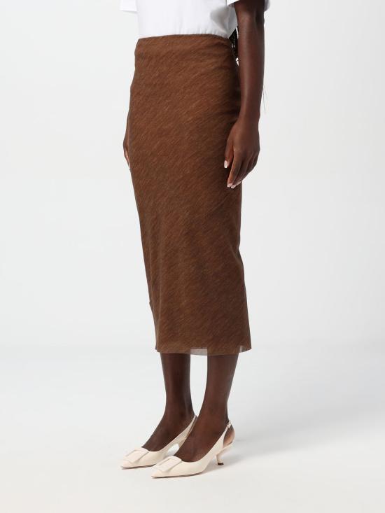 25FW 필로소피 롱 스커트 01155738 0095 Brown - PHILOSOPHY