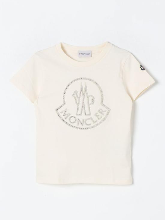 25FW [키즈] 몽클레어 티셔츠 8C0001283907 050 Yellow Cream