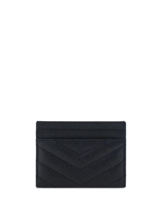 26FW 생로랑 카산드라 마틀라세 카드 케이스 423291BOW02 1000 NERO - SAINT LAURENT