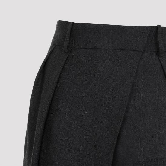  로에베 / 여성 플리츠 울 팬츠 S540Y04XJP 8472 ANTHRACITE MELANGE BPG - LOEWE