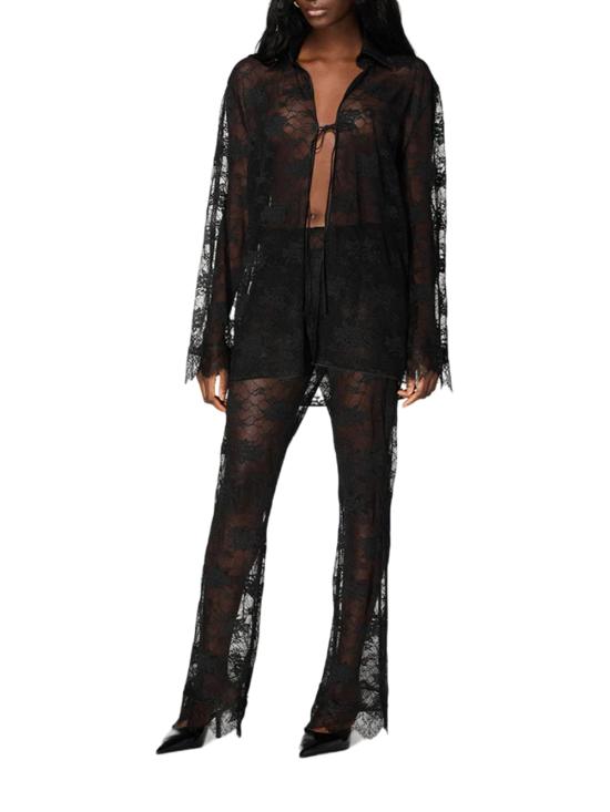 24FW 오세리 플레어 팬츠 OLP143 BLACK - OSÉREE