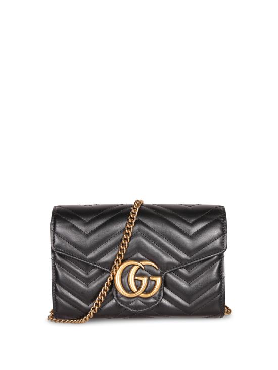 26FW 구찌 GG 마몽 마틀라세 미니백 474575 DTD1T 1000 Black