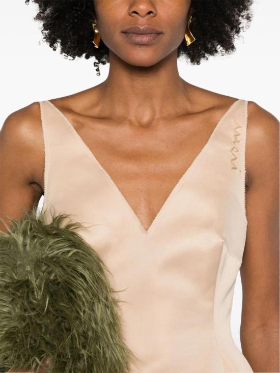  마르니 숏 원피스 ABMA1352SYUTP784 00C15 Pale PEACH - MARNI