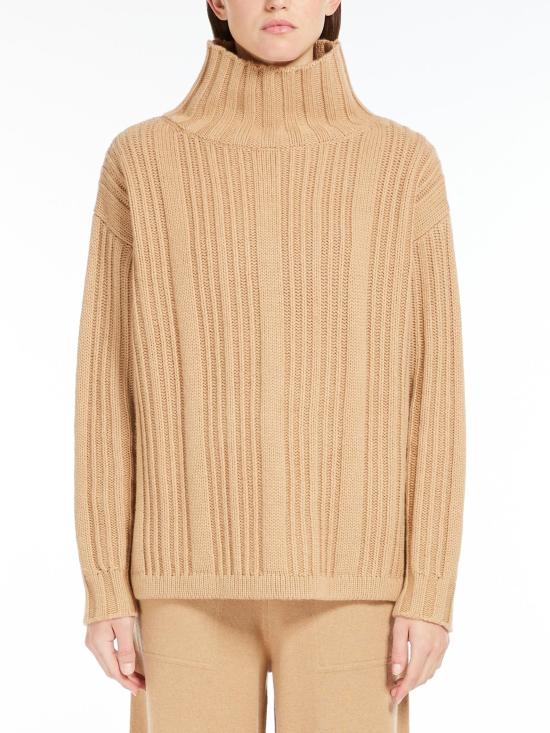  막스마라 긴팔 티셔츠 2421366012650VITALBA 003 CAMMELLO - MAX MARA