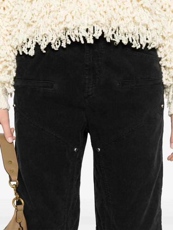 24FW 이자벨마랑 스트레이트 팬츠 PA0432FBB4G03I 02FK FADED BLACK - ISABEL MARANT