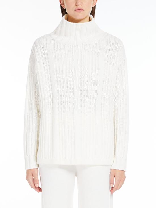  막스마라 터틀넥 2421366012650VITALBA 001 BIANCO - MAX MARA