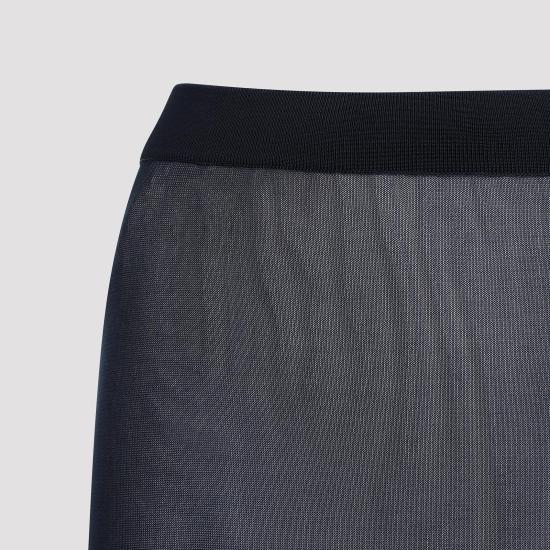 24FW 생로랑 롱 스커트 811119 Y75YK 4104 BLEU NUIT BLUE - SAINT LAURENT