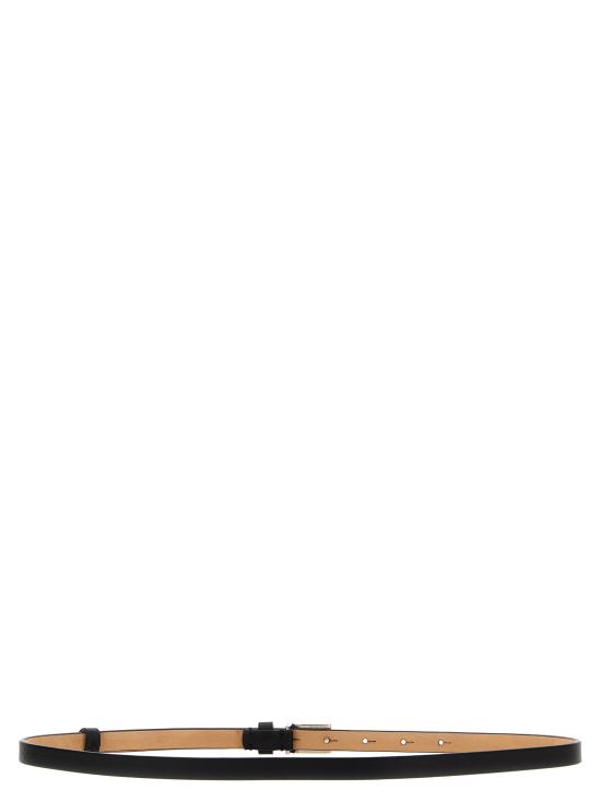  막스마라 슬림 벨트 PLATE001 Black - MAX MARA