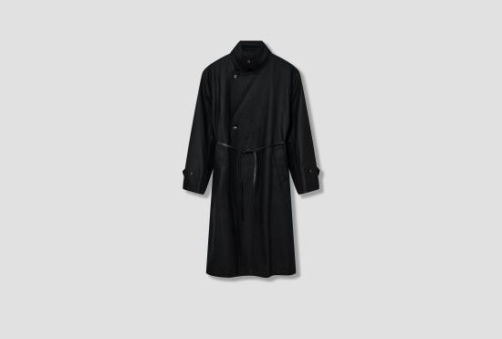 24FW SSSTEIN 코트 오버사이즈 더블브레스트  ST.902 블랙 - OTHER BRANDS