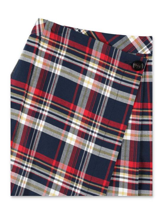 24FW 막스앤코 / 여아 주니어 체크 랩 스커트 MX0079MX028 MX854 BPG - MAX & CO.