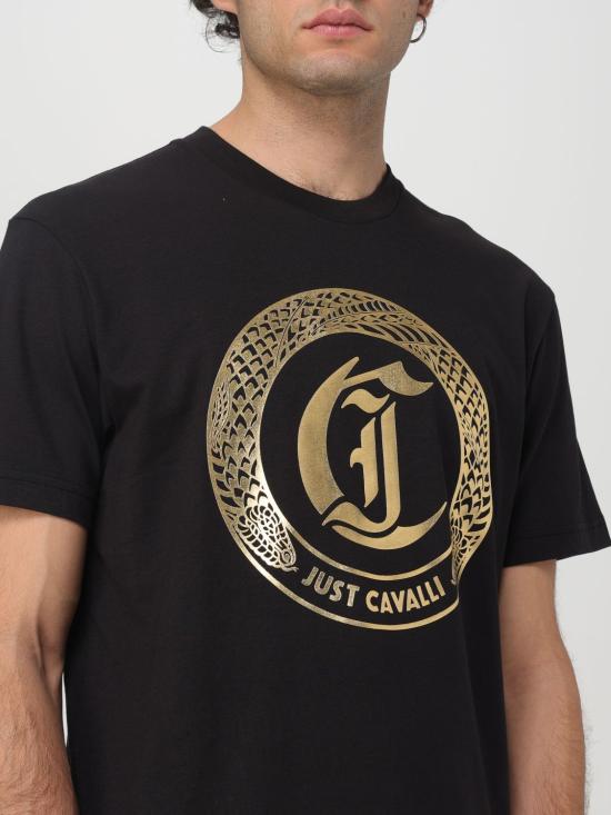 25FW 저스트까발리 반팔 티셔츠 77OAHT01CJ500 PL9 Black - JUST CAVALLI