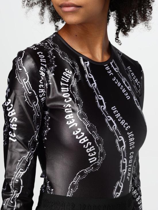 24FW 베르사체 긴팔 티셔츠 77HAM2A1JS417 899 Multicolor - VERSACE