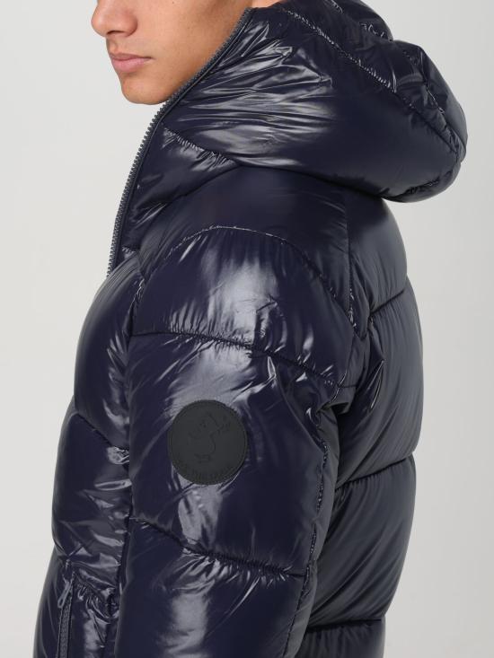 25FW 세이브더덕 숏패딩 D31280MLUCK19 90010 Blue - SAVE THE DUCK