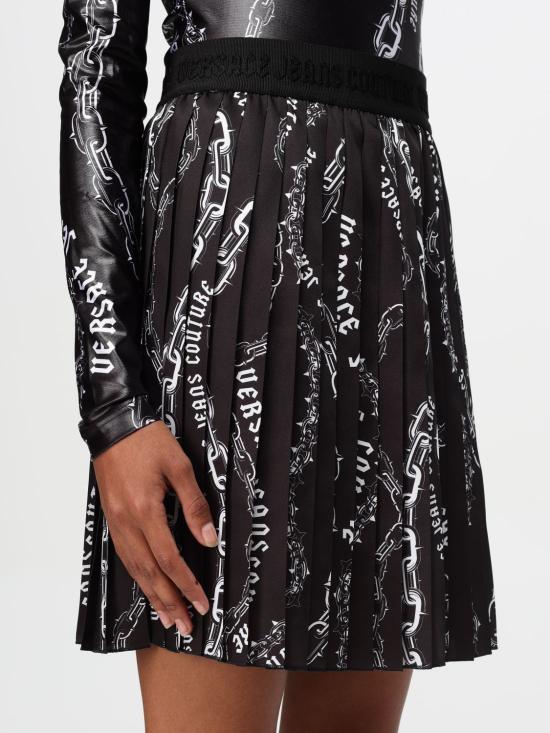 24FW 베르사체 숏 스커트 77HAE820NS525 899 Black - VERSACE