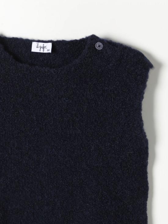 24FW [키즈] 일 구포 니트 베스트 GL095EM435 497 Blue - IL GUFO