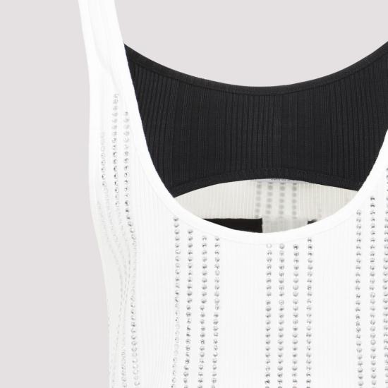 24FW 디 아티코 숏 원피스 247WCT322 J048T White - THE ATTICO