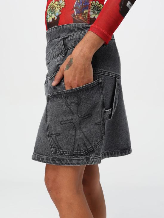 25FW JW앤더슨 데님 스커트 DK0020PG1195 929 Grey - JW ANDERSON