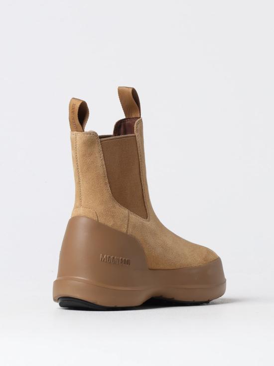 25FW 문부츠 루나 스웨이드 첼시 부츠 80D2480050 003 Beige - MOON BOOT