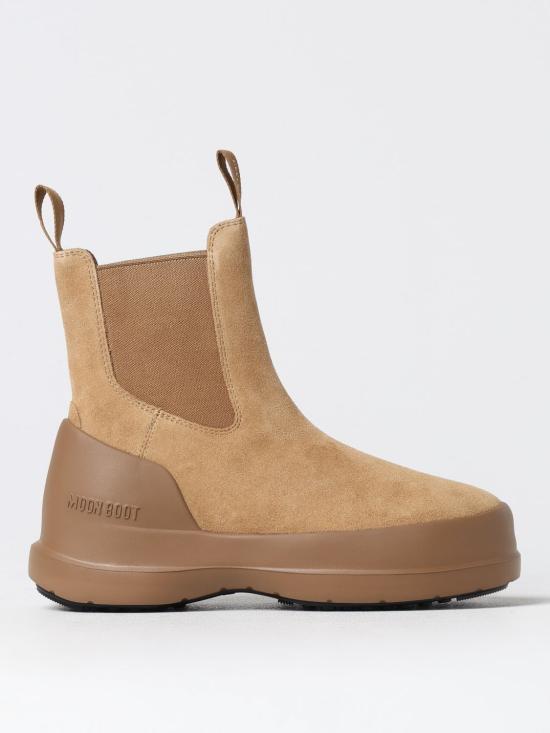 25FW 문부츠 루나 스웨이드 첼시 부츠 80D2480050 003 Beige
