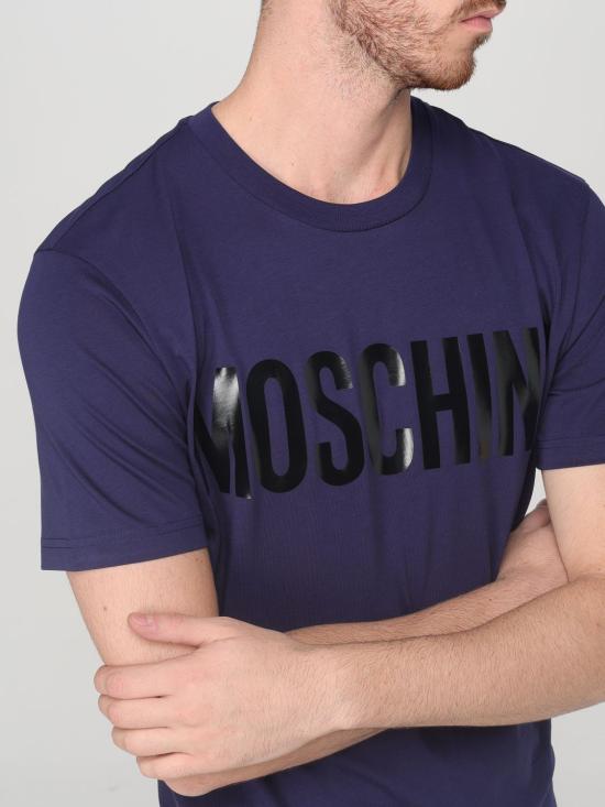 25FW 모스키노 반팔 티셔츠 07015241 1342 Blue - MOSCHINO