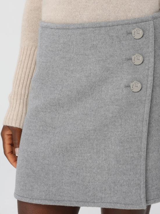 25FW 토리버치 숏 스커트 164407 030 Grey - TORY BURCH