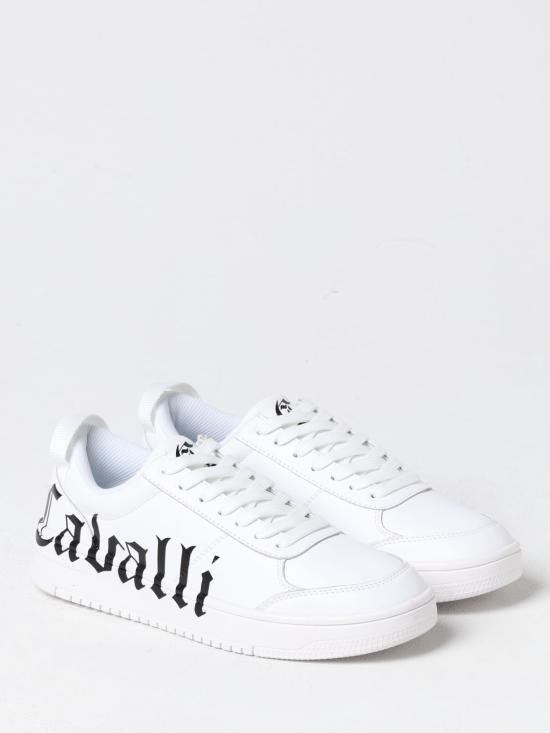  저스트까발리 스니커즈 77QA3SM5ZP397 003 White - JUST CAVALLI