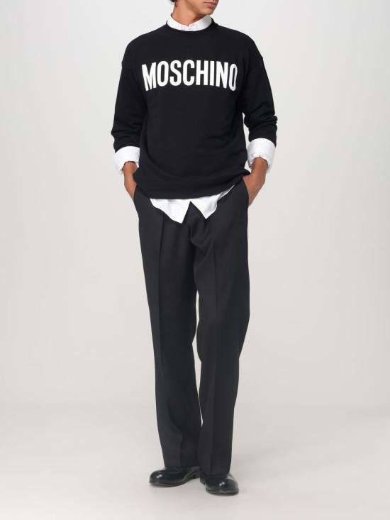 25FW 모스키노 긴팔 티셔츠 17015228 1555 Black - MOSCHINO