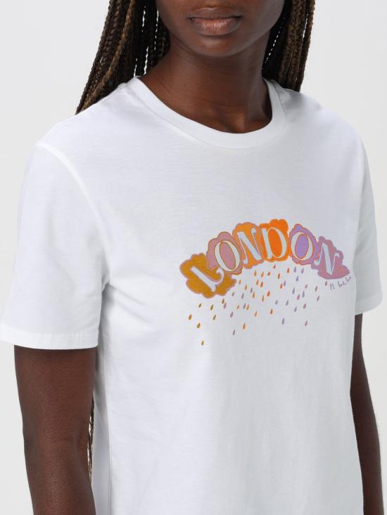 24FW PS 바이 폴스미스 반팔 티셔츠 W2RG799NP4611 01 White - PS BY PAUL SMITH