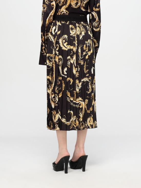 24FW 베르사체 미디 스커트 77HAE8A5NS462 G89 Gold - VERSACE