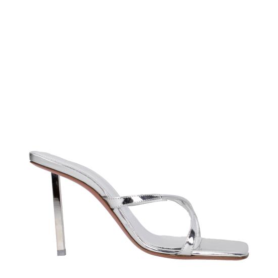 25SS 아미나 무아디 뮬/슬리퍼 ADRIANASLIPPERMIRRORSILVER