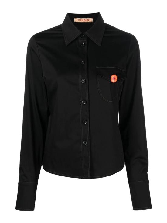  코르미오 셔츠 KATYCOTTONBLACK Black