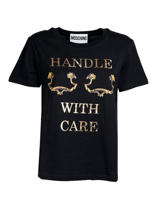  모스키노 반팔 티셔츠 070154415555 Black