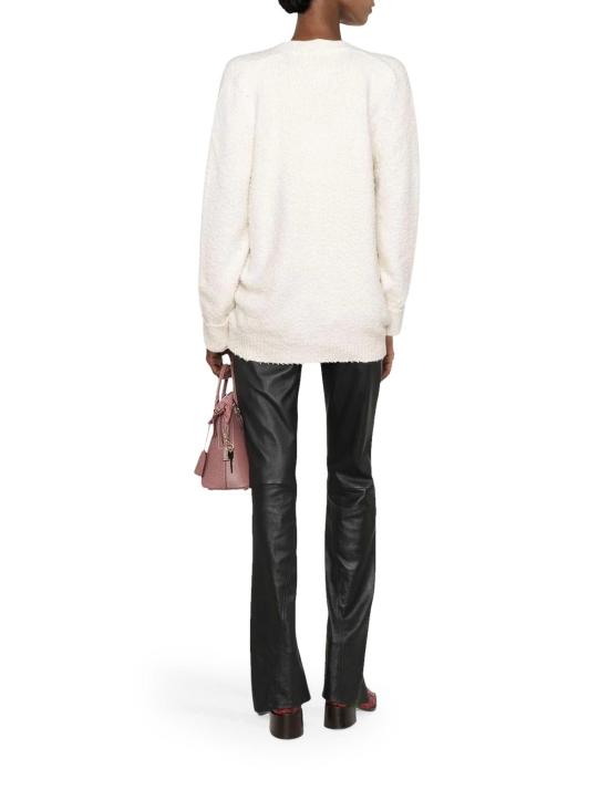  마르지엘라 오버사이즈 파일 가디건 SI0GP0002S17664101 White - MAISON MARGIELA