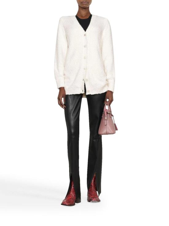  마르지엘라 오버사이즈 파일 가디건 SI0GP0002S17664101 White - MAISON MARGIELA