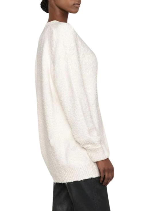  마르지엘라 오버사이즈 파일 가디건 SI0GP0002S17664101 White - MAISON MARGIELA