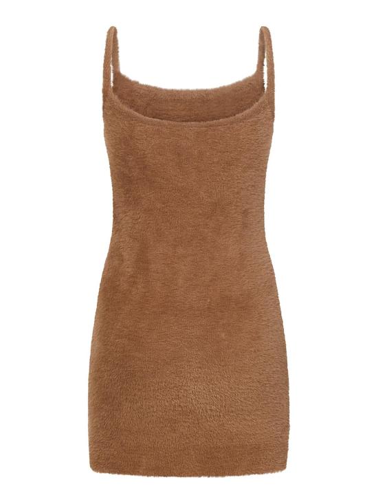  오프화이트 숏 원피스 OWHI067F22KNI0016210 Camel - OFF WHITE