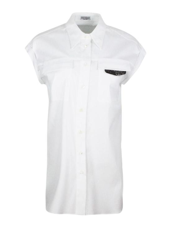 브루넬로 쿠치넬리 블라우스 M0091MV516C159 White