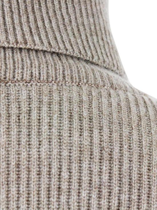  브루넬로 쿠치넬리 터틀넥 M12175403C9018 Brown - BRUNELLO CUCINELLI