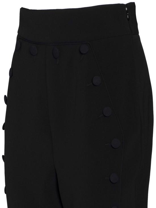  모스키노 스트레이트 팬츠 030455240555 Black - MOSCHINO