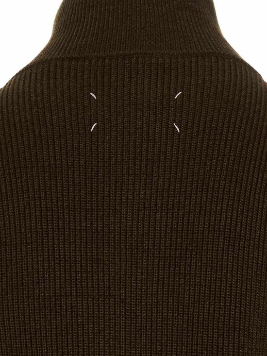  마르지엘라 집업 니트 SI1HA0013S17781728F Green - MAISON MARGIELA