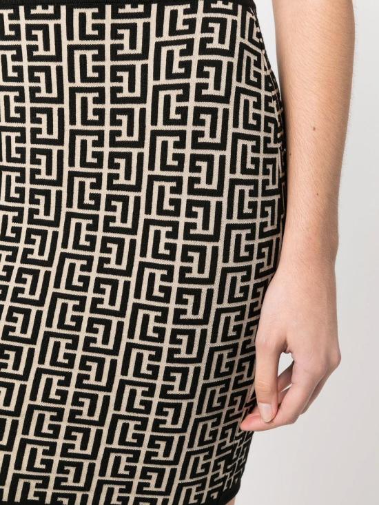  발망 숏 원피스 AF1LB005KB02GFE Black - BALMAIN