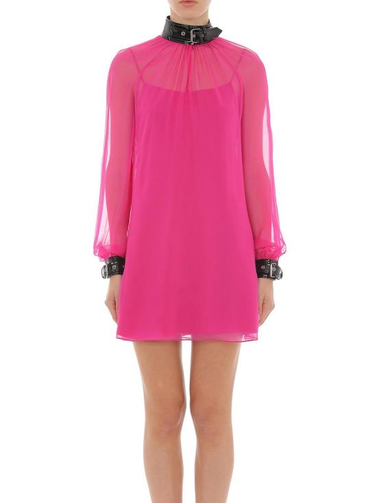  모스키노 숏 원피스 040455381244 Fuchsia - MOSCHINO