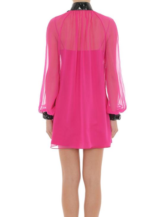  모스키노 숏 원피스 040455381244 Fuchsia - MOSCHINO