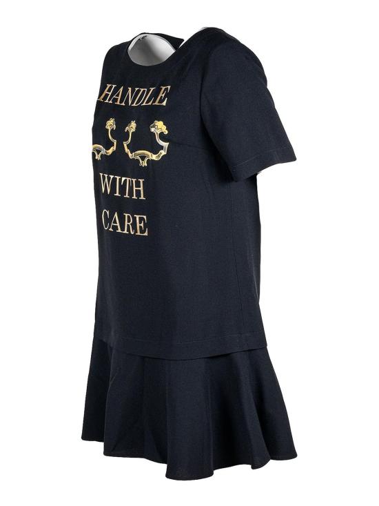  모스키노 숏 원피스 04045433555 Black - MOSCHINO