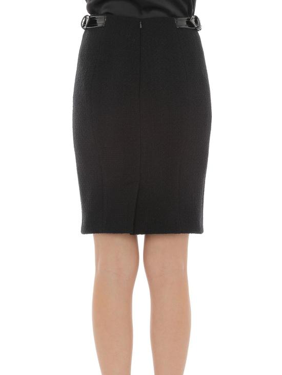  모스키노 미디 스커트 013055191555 Black - MOSCHINO