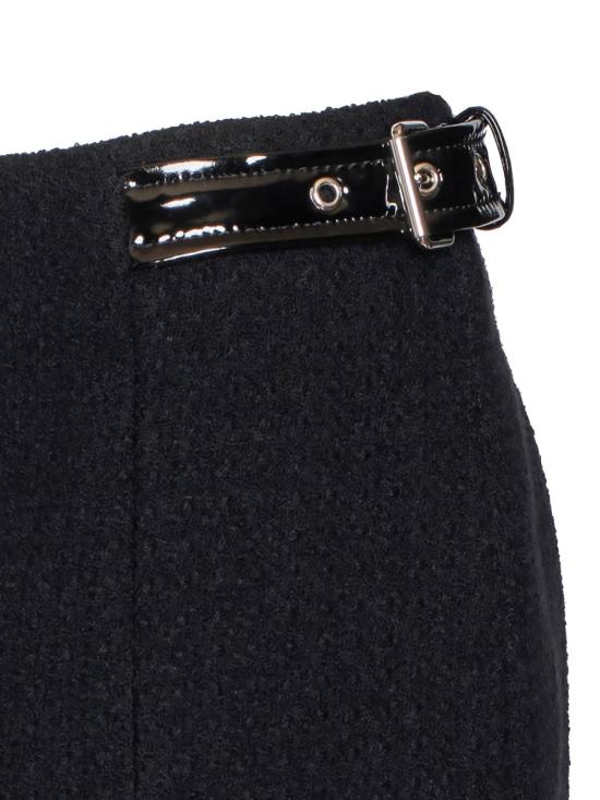  모스키노 미디 스커트 013055191555 Black - MOSCHINO