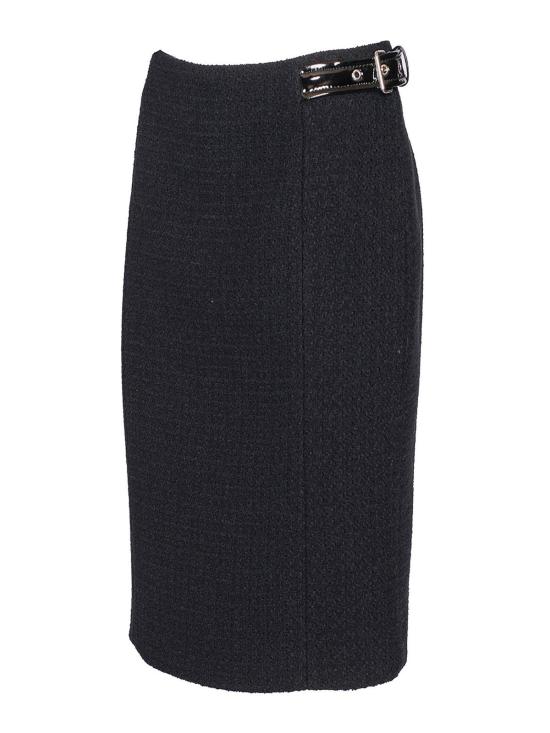  모스키노 미디 스커트 013055191555 Black - MOSCHINO