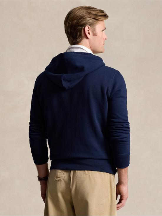  랄프 로렌 로고 자수 지퍼 후드티 710813297004 - RALPH LAUREN