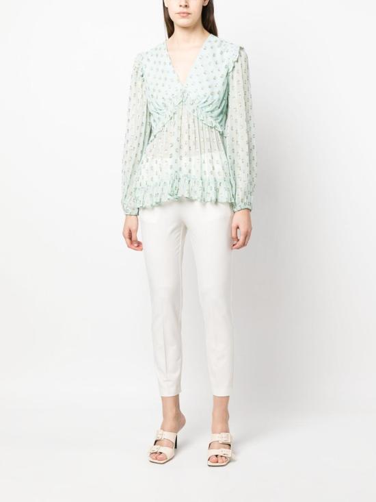  핑코 스트레이트 팬츠 100155A0HON96 White - PINKO