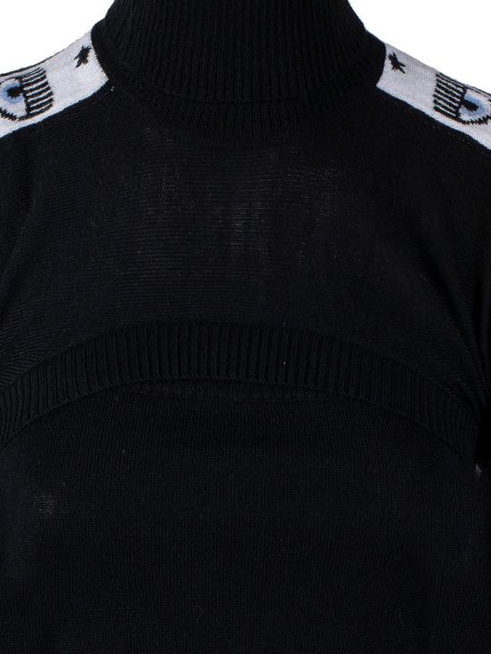  키아라 페라그니 터틀넥 73CBFM04CMH10899 Black - CHIARA FERRAGNI